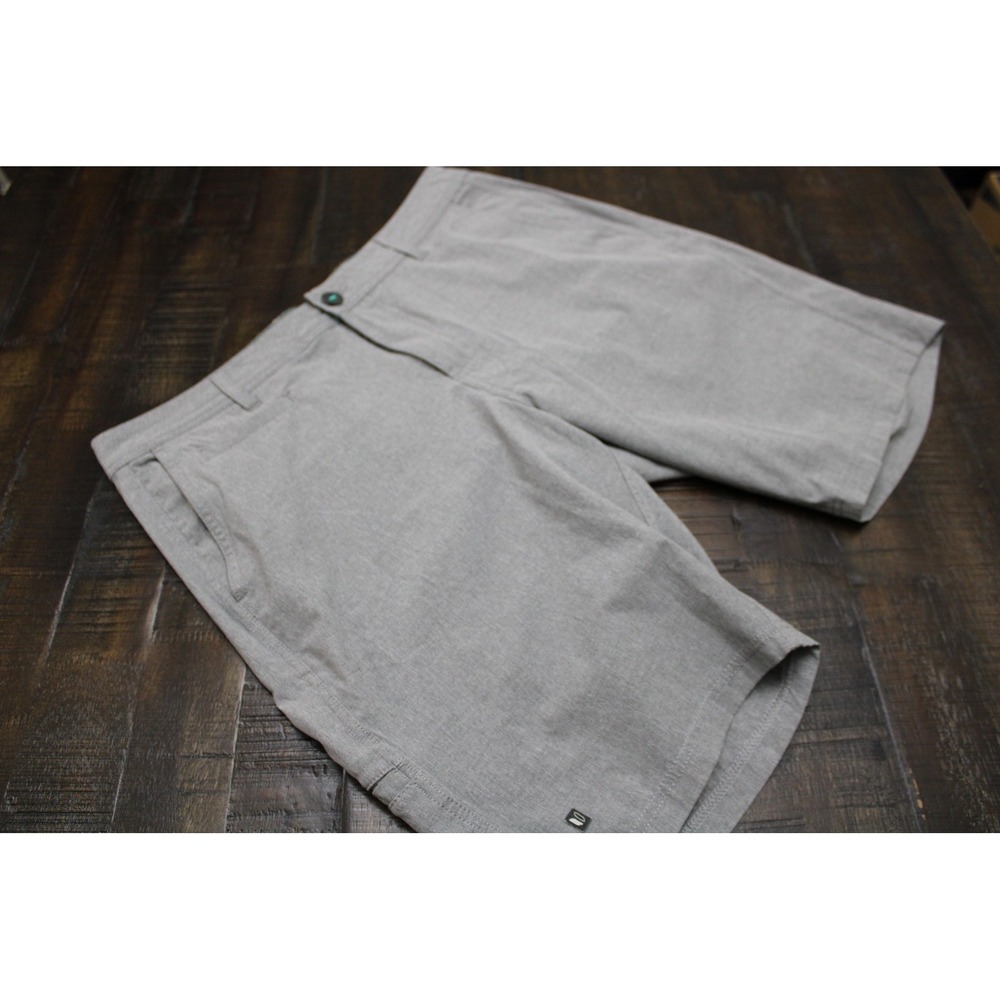 Linksoul Shorts Mens 35 Gray Stretch Chino Casual Golf Performance 9 Inch